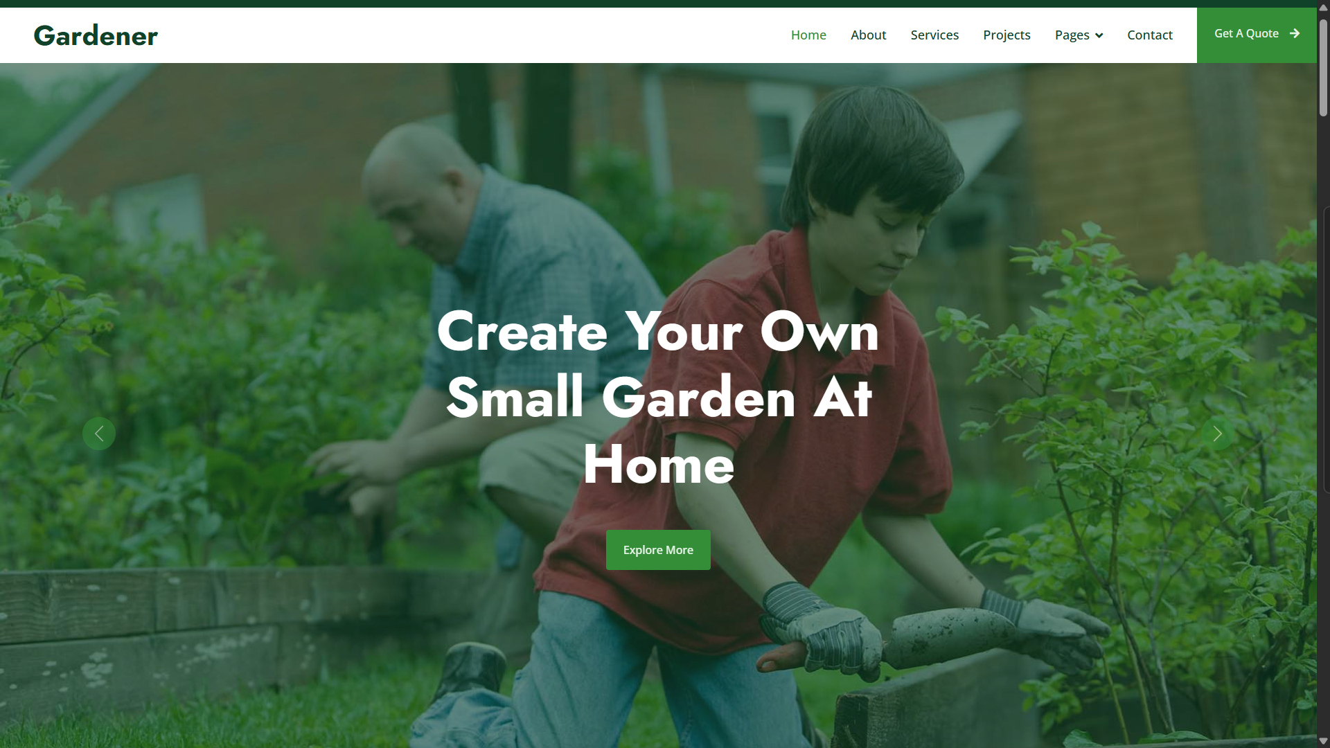 Gardener Template